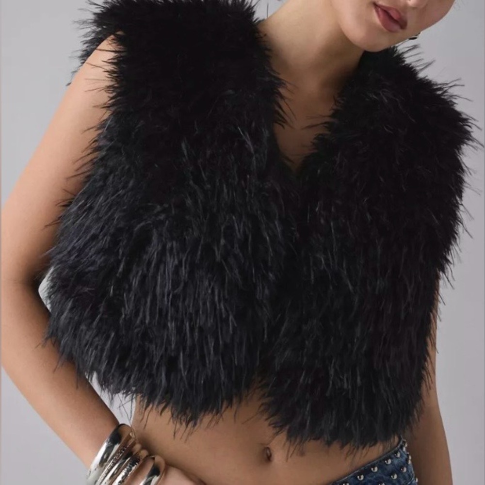 Urban Outfitters Azalea Wang Faux Fur Vest